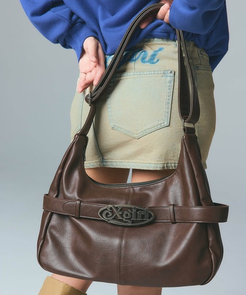 X-girl（エックスガール） ショルダーバッグ バッグ OVAL LOGO CLASP