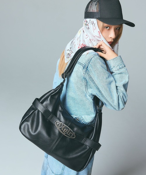 X-girl（エックスガール） ショルダーバッグ バッグ OVAL LOGO CLASP