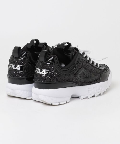 「FILA」 ローカットスニーカー 25.0cm ブラック レディース_画像2