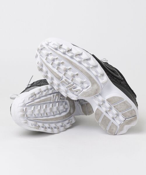 「FILA」 ローカットスニーカー 25.0cm ブラック レディース_画像3