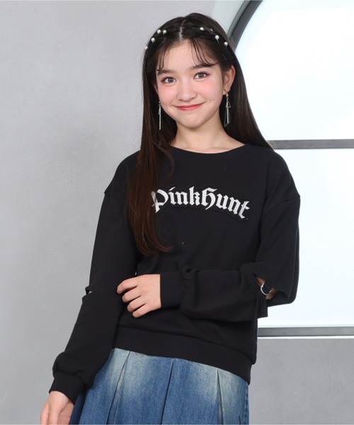 PINKHUNT（ピンクハント） トレーナー ロゴワッペントレーナー 1153K