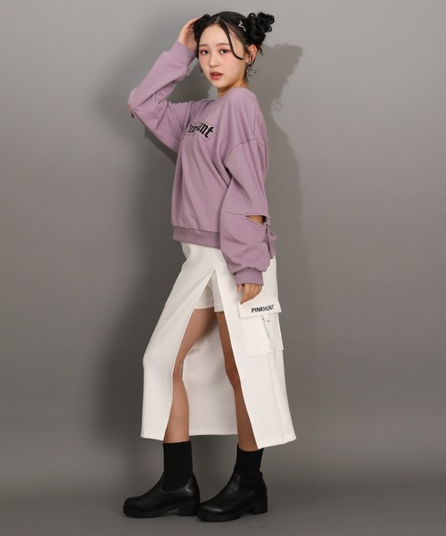 PINKHUNT（ピンクハント） トレーナー ロゴワッペントレーナー 1153K