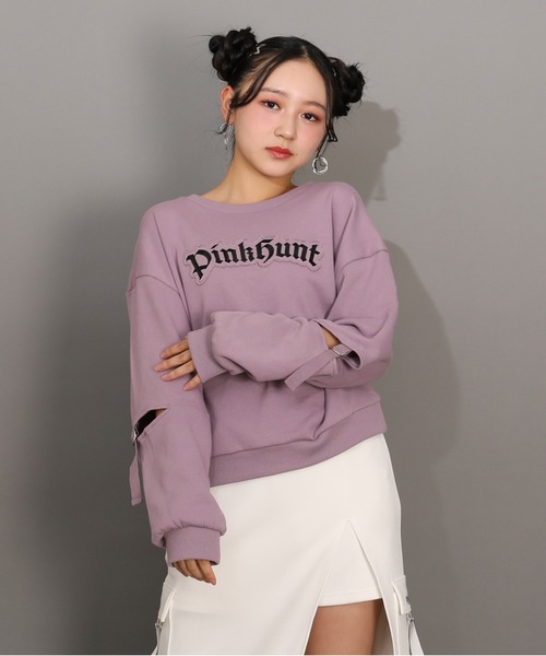 PINKHUNT（ピンクハント） トレーナー ロゴワッペントレーナー 1153K