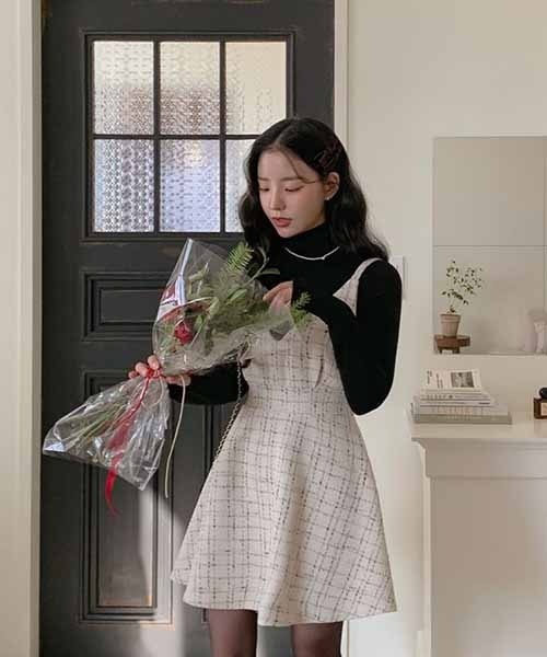 「SONA」 「circle」ノースリーブワンピース ONE SIZE ブラック レディース_画像3