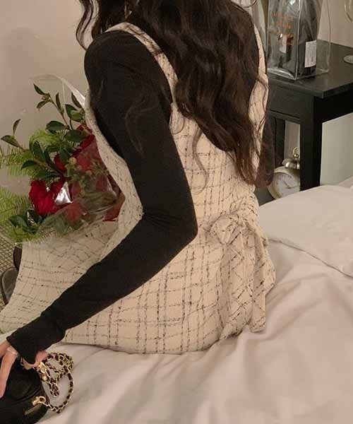 「SONA」 「circle」ノースリーブワンピース ONE SIZE ブラック レディース_画像9