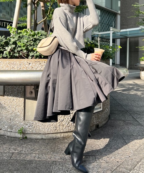 SNIDEL（スナイデル） フレアスカート 1 ダークブルー レディース