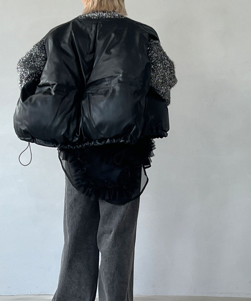 「chuclla」 ベスト L ブラック レディース_画像5