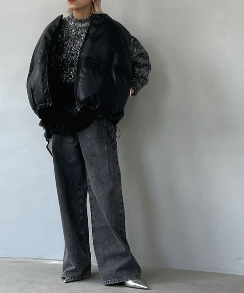 「chuclla」 ベスト L ブラック レディース_画像6