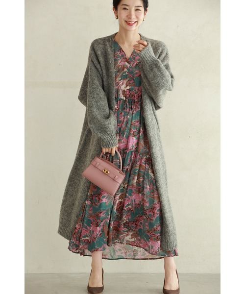 「CAWAII」 ニットカーディガン FREE ベージュ レディース_画像6