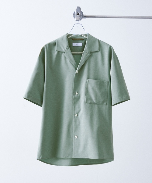 「417 EDIFICE」 半袖シャツ LARGE ネイビー メンズ_画像4