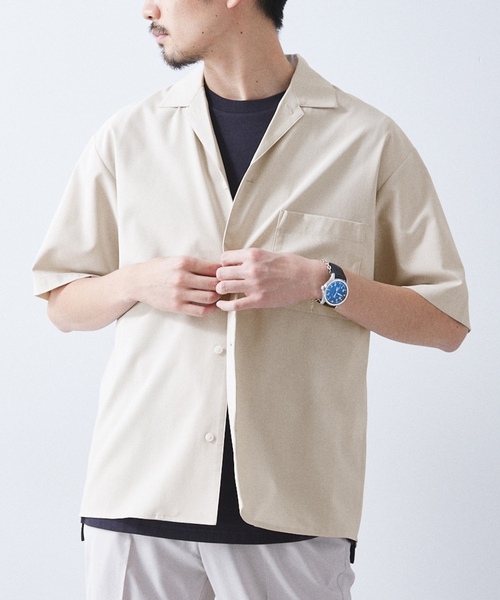 「417 EDIFICE」 半袖シャツ LARGE ネイビー メンズ_画像9