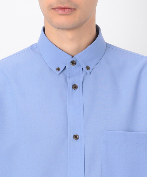 「COMME CA COMMUNE」 半袖シャツ MEDIUM サックスブルー メンズ_画像9