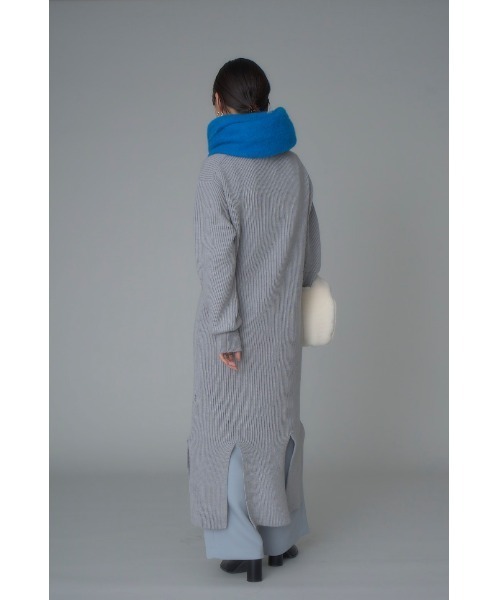 「MIESROHE」 ニットワンピース 0 ネイビー レディース_画像7