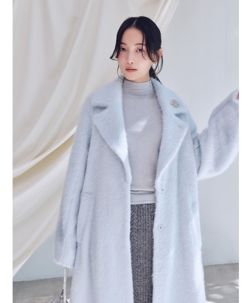 「SNIDEL」 チェスターコート 0 ベージュ レディース_画像3