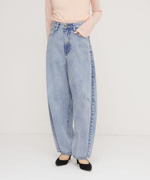 「KBF」 「Lee」デニムパンツ X-SMALL ライトインディゴブルー レディース_画像2