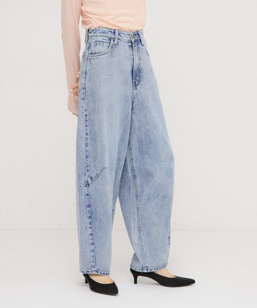 「KBF」 「Lee」デニムパンツ X-SMALL ライトインディゴブルー レディース_画像3