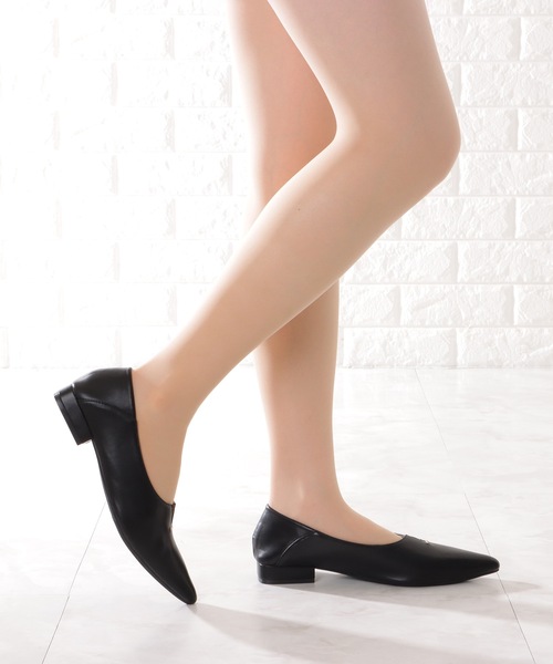 「Lace Ladies」 フラットパンプス 22.5 ブラック レディース_画像6