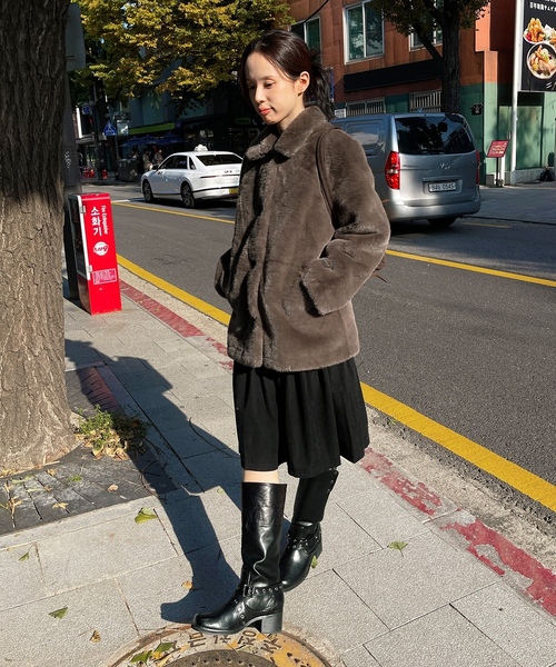 「UNE MANSION」 ジャケット FREE ブラウン レディース_画像3