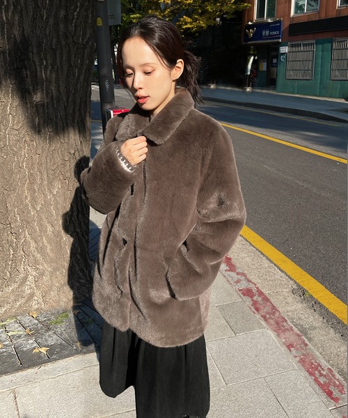 「UNE MANSION」 ジャケット FREE ブラウン レディース_画像5