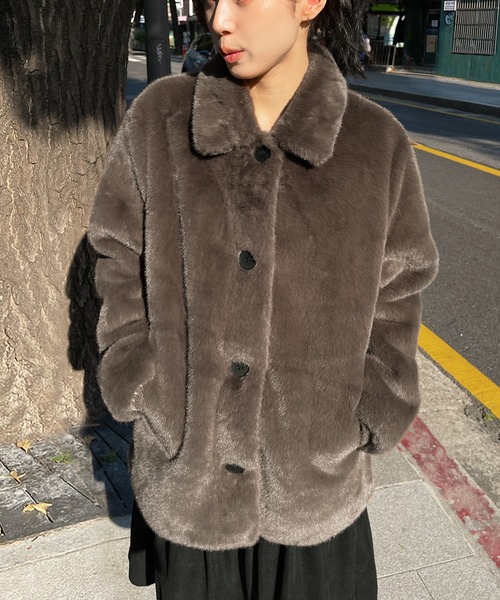 「UNE MANSION」 ジャケット FREE ブラウン レディース_画像6