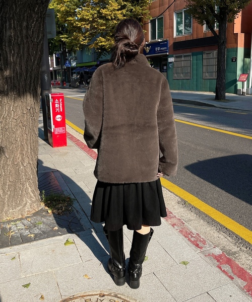 「UNE MANSION」 ジャケット FREE ブラウン レディース_画像8