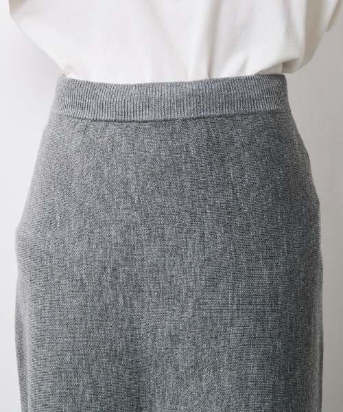 「CHIC STYLE」 ニットスカート 3L アイボリー レディース_画像7