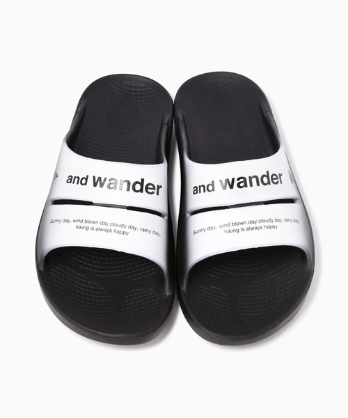 and wander（アンドワンダー） ウーフォス oofos リカバリーサンダル