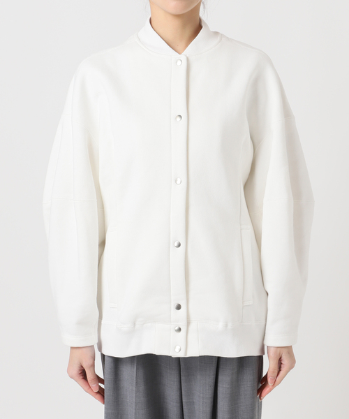 トレーナー スウェット SEEALL 別注 ERGONOMIC SNAP CARDIGAN 「WHITE」：スウェット レディース_13