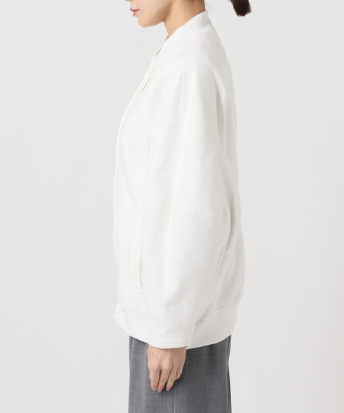 トレーナー スウェット SEEALL 別注 ERGONOMIC SNAP CARDIGAN 「WHITE」：スウェット レディース_14
