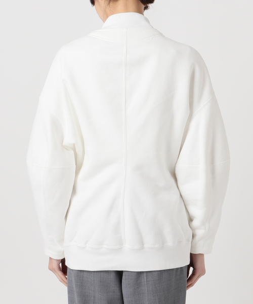 トレーナー スウェット SEEALL 別注 ERGONOMIC SNAP CARDIGAN 「WHITE」：スウェット レディース_15