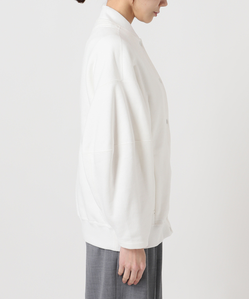 トレーナー スウェット SEEALL 別注 ERGONOMIC SNAP CARDIGAN 「WHITE」：スウェット レディース_16