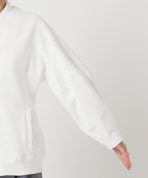 トレーナー スウェット SEEALL 別注 ERGONOMIC SNAP CARDIGAN 「WHITE」：スウェット レディース_17