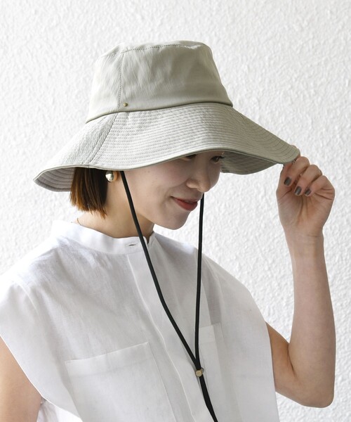 SHIPS any uvカット 帽子 ハット 紫外線カット any: 「UVカット/接触冷