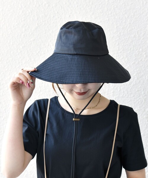 SHIPS any 帽子 ハット any: 「UVカット/接触冷感/撥水/手洗い可能