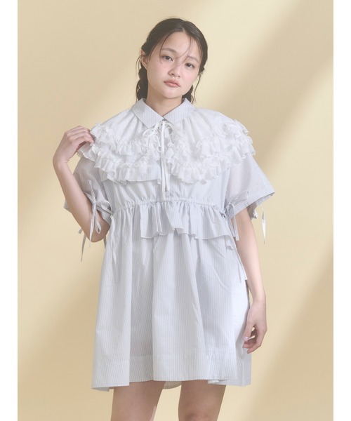 merry jenny（メリージェニー） つけ襟 付け襟 sheer frill 2wayつけ襟