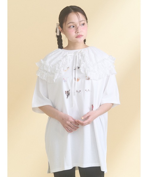 merry jenny（メリージェニー） つけ襟 付け襟 sheer frill 2wayつけ襟