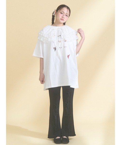merry jenny（メリージェニー） つけ襟 付け襟 sheer frill 2wayつけ襟
