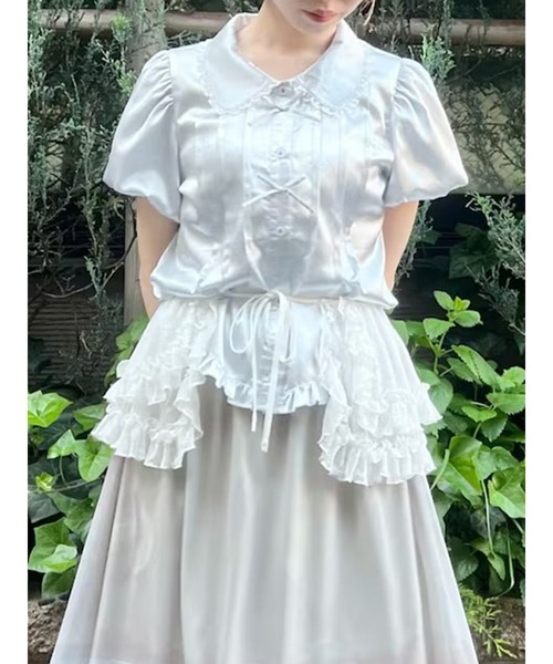 merry jenny（メリージェニー） つけ襟 付け襟 sheer frill 2wayつけ襟