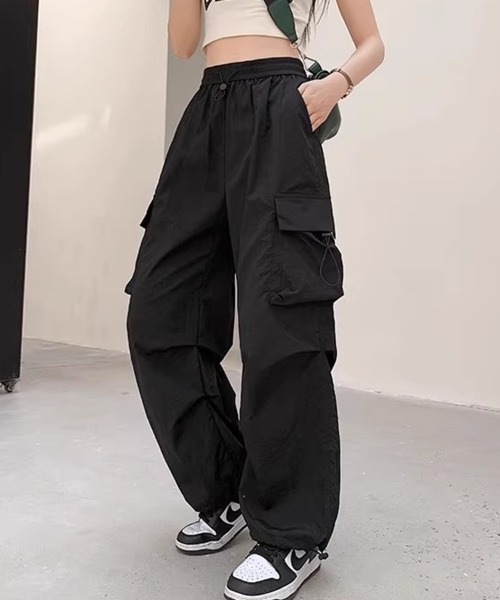 【新品未使用】大人のためのきれいめカーゴパンツ カーゴパンツ 「軽やかな素材♪カジュアル・スポーティーなスタイルに