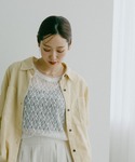 tシャツ ストレッチ総レースプルオーバー半袖/...の詳細画像2