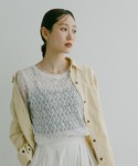 tシャツ ストレッチ総レースプルオーバー半袖/...の詳細画像3