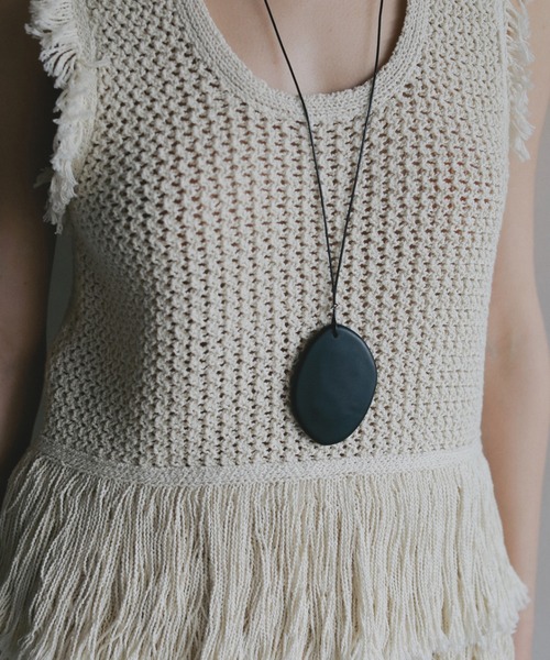 anuke（アンヌーク） ネックレス Acrylic Stone Necklace レディース