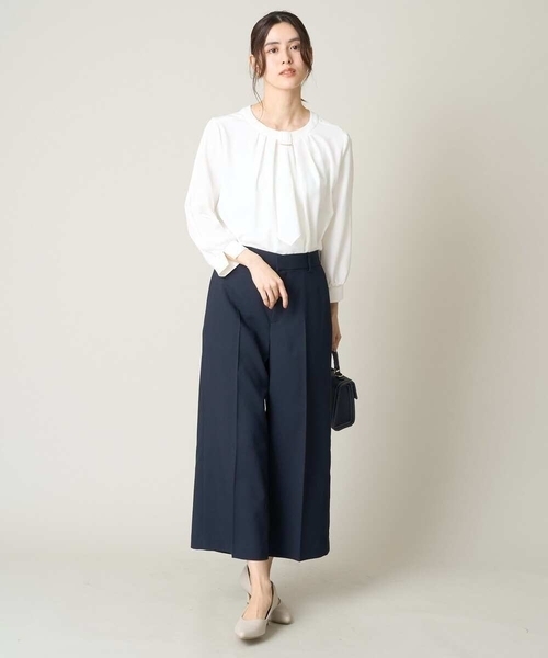 「a.v.v」 クロップドパンツ 36 ベージュ レディース_画像7