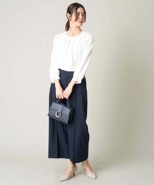 「a.v.v」 クロップドパンツ 36 ベージュ レディース_画像8
