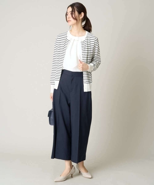 「a.v.v」 クロップドパンツ 36 ベージュ レディース_画像9