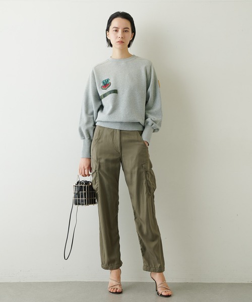 「Whim Gazette」 カーゴパンツ 38 チャコールグレー レディース_画像2