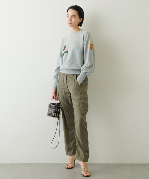 「Whim Gazette」 カーゴパンツ 38 チャコールグレー レディース_画像7