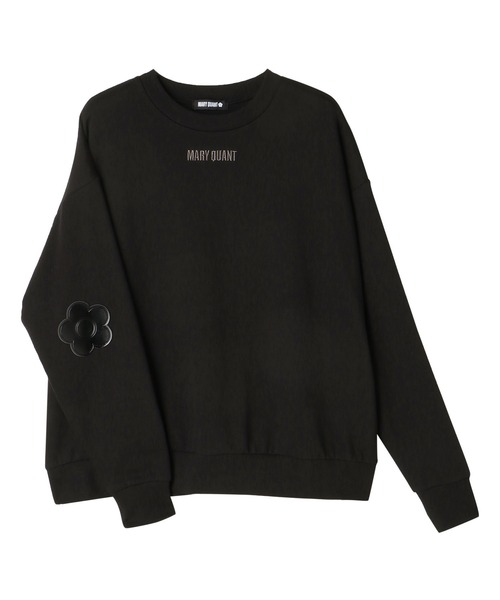 「MARY QUANT」 スウェットカットソー M ブラック レディース_画像2