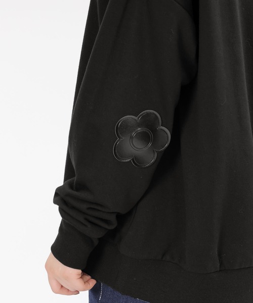 「MARY QUANT」 スウェットカットソー M ブラック レディース_画像5