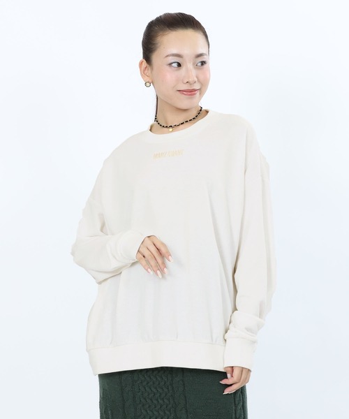 「MARY QUANT」 スウェットカットソー M ブラック レディース_画像9